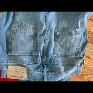 True religion blue light wash jeans